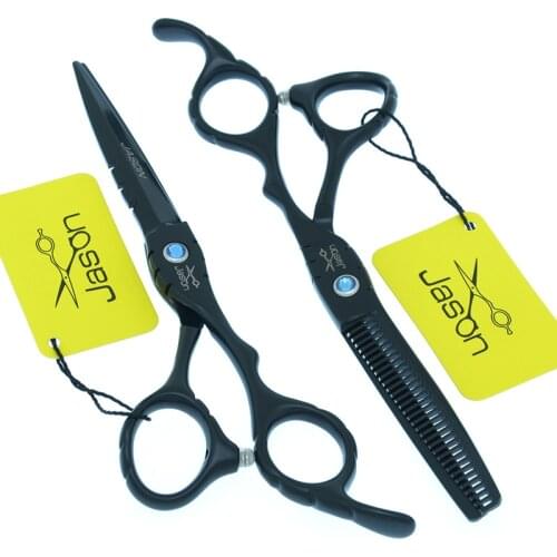 Jason 5.5/6 inch Hair Scissors Japan Steel 440c Hair Cutting Scissors Haircut Set Thinning Shears Hairdressing Scissors A0061D