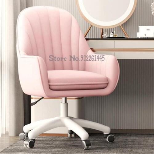 Computer Chair Home Backrest Comfortable Sedentary Casual Girl Cute Bedroom Study Office Chair Desk Swivel Chair