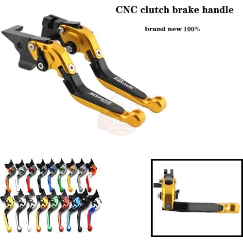 Red + Titanium Adjustable CNC Folding Motorcycle Brake Clutch Levers For Aprilia SHIVER 750 / GT 2007-2016 2008 2009 2010 2011