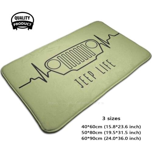 Life Black Soft House Family Anti-Slip Mat Rug Carpet Life Its A Thing Off Road 4X4 Adventure Rubicon Travel Explore Discover