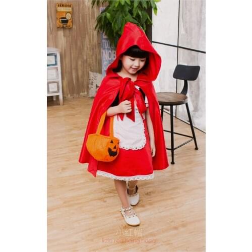 Little Red Riding Hood Halloween Costume for Girls Carnival Costume Cute Cosplay Cosplay lol Annie costume Fancy Dress Party