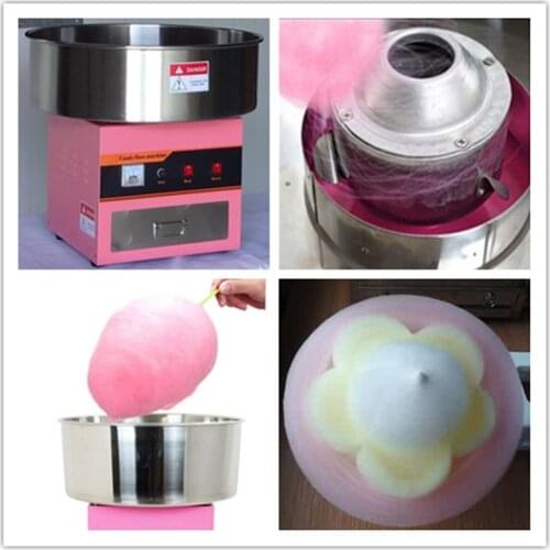 Electric commercial candy floss machine sweet cotton candy maker sugar floss making machine stainless steel