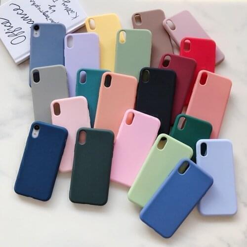 For samsung galaxy A50 A30 A10 A40 A70 M30 M20 M10 A2 CORE A40S A20E a60 a80 a20 a10e case matte candy color silicone back cover