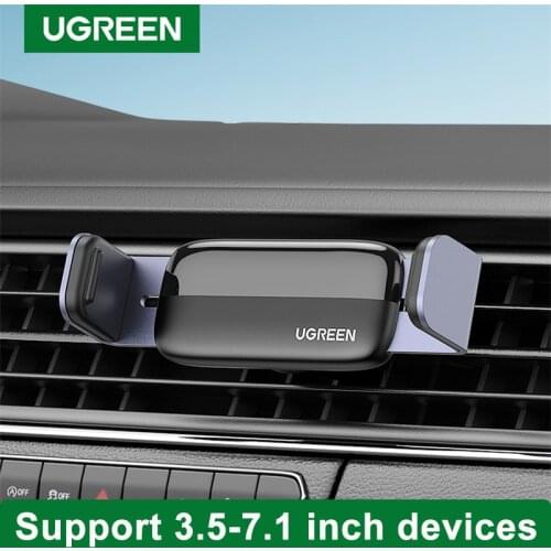 Ugreen Mini Car Phone Holder Stand Mobile Phone Support for iPhone 12 11 Xiaomi Huawei Cell Phone Holder In Car Auto Accessories