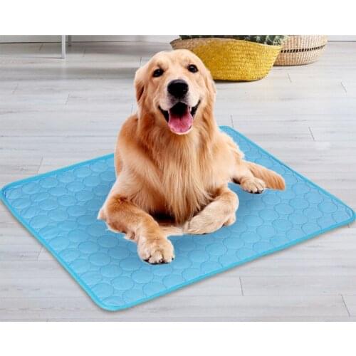 Washable Pet Cooling Mat Summer Cooling Mat For Dogs Cats Kennel Mat Breathable Pet Crate Pad Cusion Sleep Mat Pet Accessories