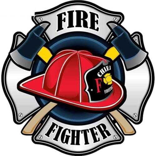 Cartoon Firehouse Heroes Car Stickers Occlusion Scratch Decal Vinyl Material Waterproof Suitable for VAN RV Apply To Car Window