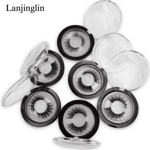 New Fake Lashes 1 Pair Soft 3D Mink Eyelashes Natural Long Wispy Handmade False Eyelashes Makeup Extension Lashe maquiagem