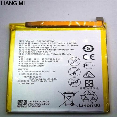 Original Huawei HB376883ECW Rechargeable Li-ion phone battery For Huawei P9 Plus 3400mAh VIE-AL10 with Repair Tools