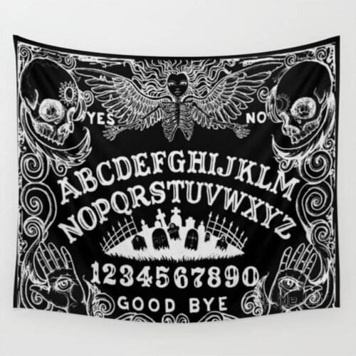Ouija Board Black Tapestry