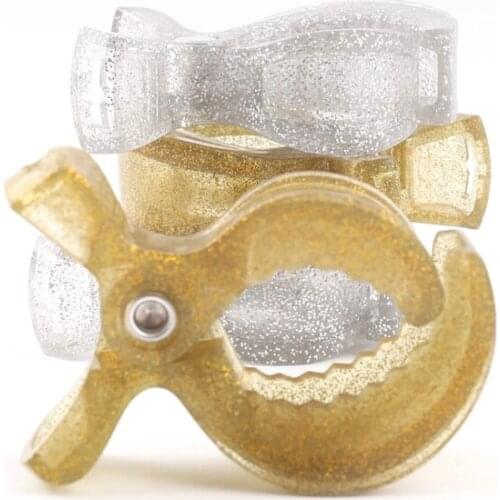 Bite Bites Plastic Clip 1PC Bronze Lamp Pram Stroller Pegs To Hook Muslin Toys Seat Cover Blanket Clips Car Baby Teether