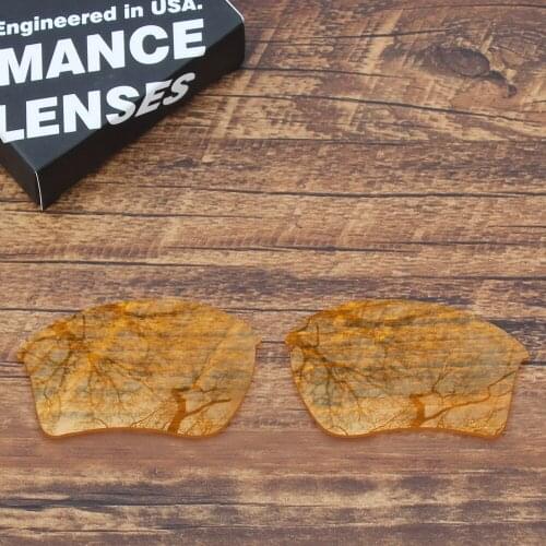 ToughAsNails Resist Seawater Corrosion Polarized Replacement Lenses for Oakley Half Jacket 2.0 XL Sunglasses Clear Yellow