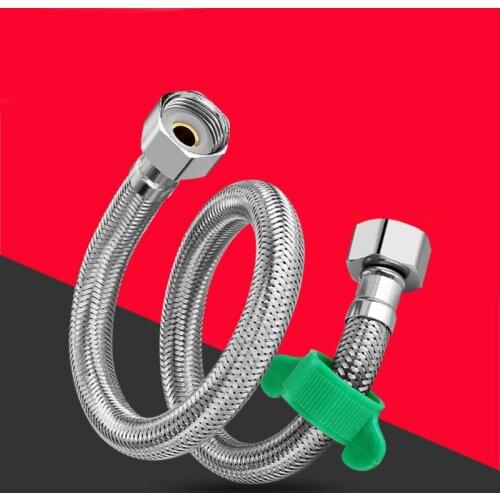 Thicken G1/2 304 Stainless steel toilet plumbing hose angle valve hose Water Heater Flexible Plumbing Hose braided hose