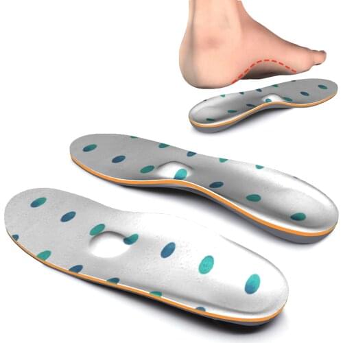 Blue Round iFitna Original High Arch Support Insoles for flat feet Orthotic Inserts Men and Women ease Foot Pain