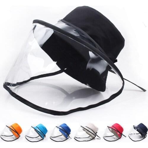 Snapback Bucket Hats Removable Sunshade Mens Hats Dual-use Visor Womens Hats Cap Outdoor Anti Spitting Saliva Sun Hat Female