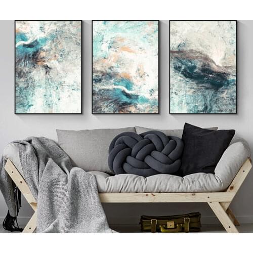 Unframed Modern Simplicity of Abstract Canvas Paintings Modular Pictures Wall Art Canvas for Living Room Decoration