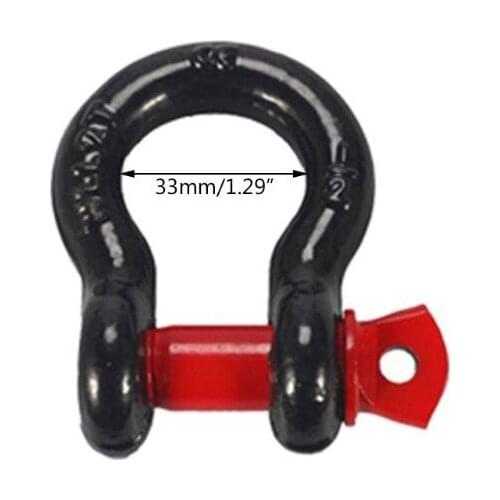 C63D Car 2.0T Bow Steel Shackle Latch Design D-Ring Shackle With Sheath For SUV
