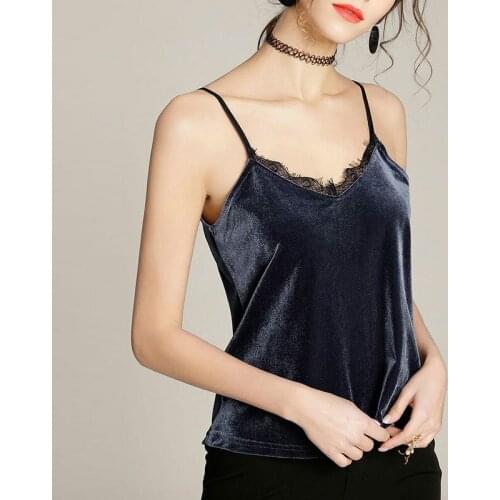 Camisole Tops Women Lace Streetwear Causal Spaghetti Strap Crop Top Female Camis V Neck Sexy Summer Women Camisole Tops