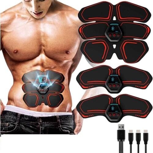 Smart Abdominal Stimulator Abs Arm Trainer Workout Office Exercise Training Belt Abdominal Muscle Stimulator Hip Trainer Toner