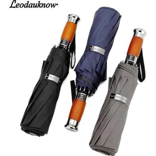Luxury Automatic Umbrella Rain Women Men Business Windproof Folding Umbrellas Men Clear Umbrella Men Gift Brand Umbrella Parasol