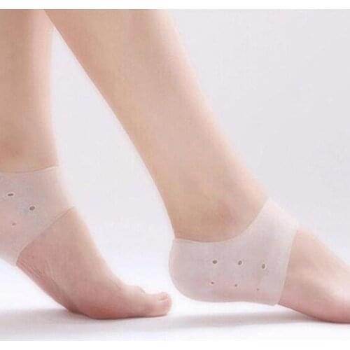 1 Pair Silicone Moisturizing Breathable Foot Skin Care Protector Pedicure Health Massager Moisturizing and Breathing Thin Porose
