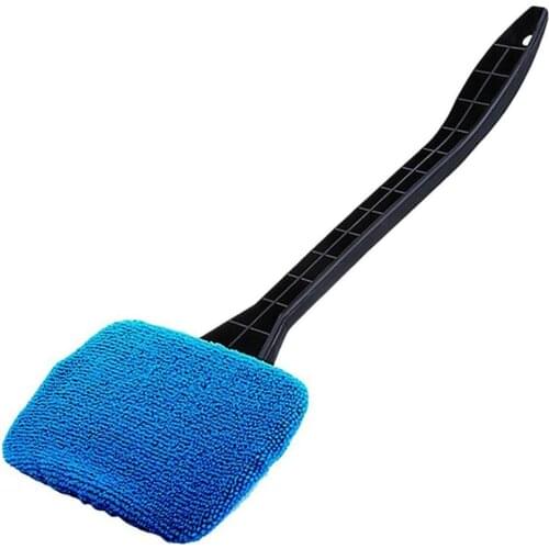 1 Detachable Window Brush Microfiber Windshield Wiper Cleaner Cleaning Brush With Cloth Pad Car Auto Cleaner Cleaning Tool Brush
