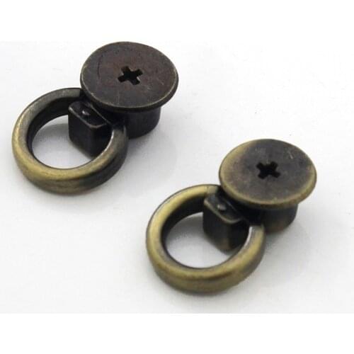 10pcs Metal Bag Side Tiny Anchor Gusset Hanger Clamps Bag Side Edge Anchor Link Hardware with O Rings for Tiny Bag Purse CLOXY