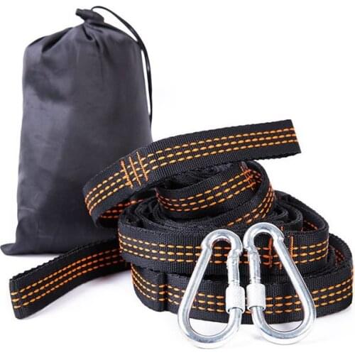 2 Pcs 300*2.5cm Super Strong Yoga Hammock Strap Belt w/ Buckle Portable Study Tent Hammock Hanging Tree Rope Load Bind Rope