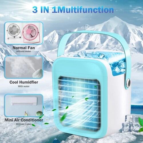 3000mAh Air Conditioner Humidifier Purifier Air Cooler Portable Air Conditioner Fan Rechargeable Evaporative Air Conditioner Fan