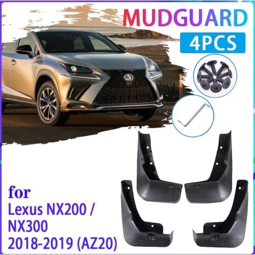4 PCS Car Mud Flaps for Lexus NX NX200 NX300 2018~2019 Mudguard Splash Guards Fender Mudflaps Auto Accessories