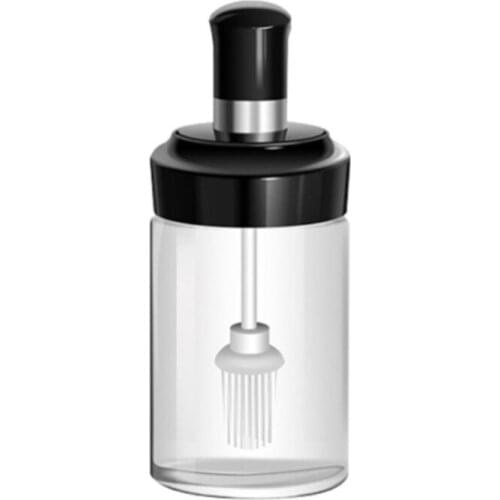 896A Oil Bottle Honey Jar Dispenser Airtight Transparent Spoon Honey Stick Brush 3 Types Moisture-Proof Storage Sealed