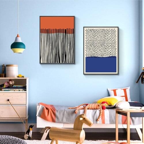 Abstract Decorative Canvas Painting Green Yellow Blue Art Picture Modern Bedroom Dining Room Art Wall Home Decoration Poster
