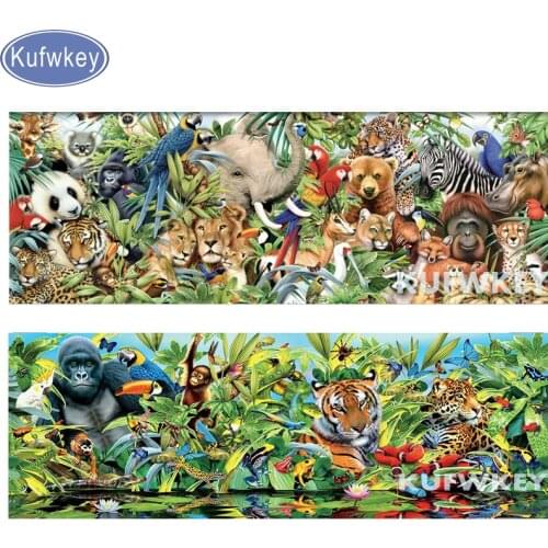 Large 5d DIY Diamond Painting animal friend wild Landscape 5d Cross Stitch Mosaic diamond embroidery bead Pattern mural pictures
