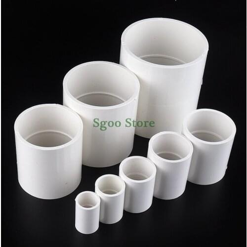 Big Size 63~200mm Inside Dia PVC Water Supply Pipe Straight Connector Plastic Joint Fittings Irrigation System Watering Parts