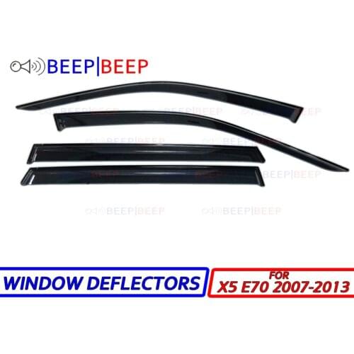 For BMW X5 E70 2007-2013 car window deflectors car wind deflector sun guard rain wind vent visor cover car styling accessories