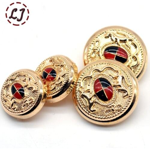 New 15mm 20mm sewing metal button 10pcs/lot decorative buttons British style for overcoat garment accessories DIY scrapbook