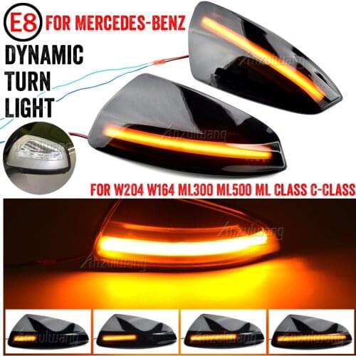 Dynamic Blinker Turn Signal LED For Mercedes Benz VIANO W639 VITO Bus M-Class W164 C-CLASS T-Model S204 arrow light Saloon W204