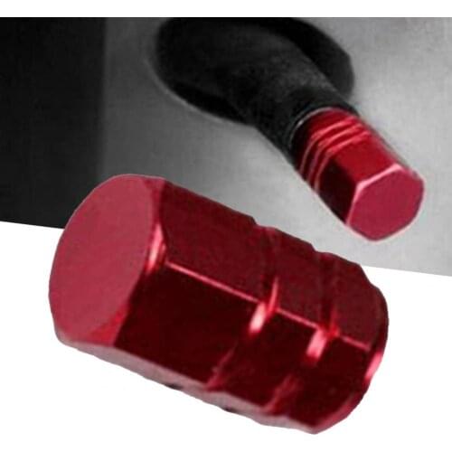 4 Pcs Tire Caps Dustproof Anti-corrosion Aluminum Hexagonal Valve Caps for Car Детали экстерьера