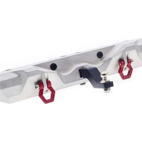 Metal Rear Bumper Anti-collision Bar with Hook for 1/10 AxialSCX10 II SCX10 III TRX4 Defender 90046 RC Car Accessories