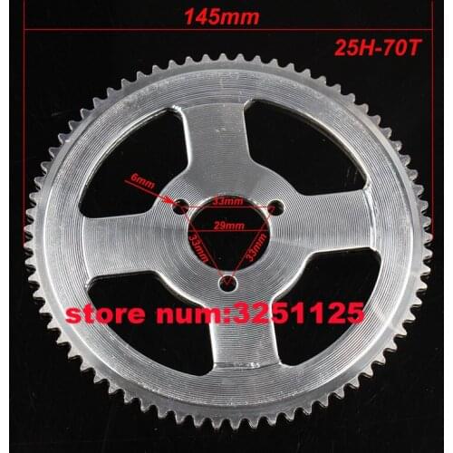 THE MOTOR Store 70 70T Tooth 25H 29MM Rear Sprocket Mini Moto ATV Quad Dirt Pit Pocket Bike Chopper 47CC 49CC