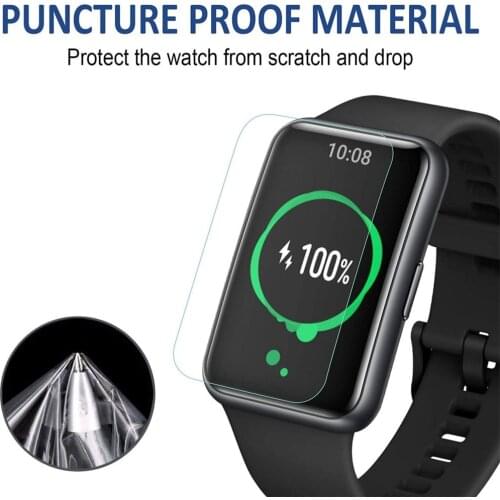 2pcs Soft Hydrogel Clear Protective Film Guard Protection For Huawei Watch Fit /Honor Smartwatch ES Full Screen Protector Cover