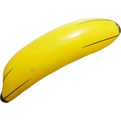 Inflatable Banana PVC Blow Up Pool Water Beach Toy Kids Cute Shape Fruit Toy Party Decor Children Inflate Toy