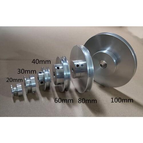 Aluminum Alloy Single Groove Pulley, Spindle Motor Pulley, Model Transmission Wheel