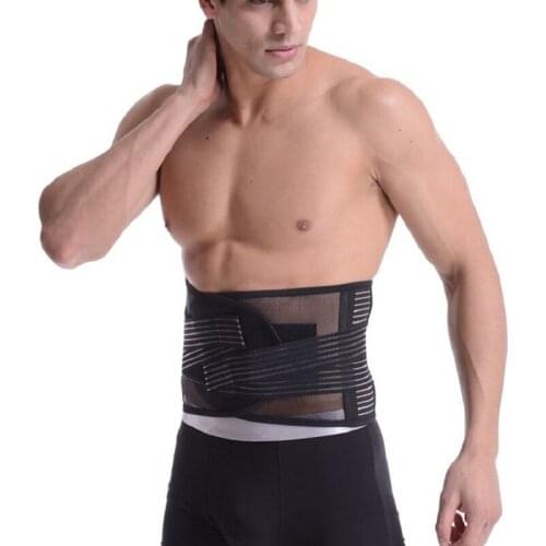 Orthopedic Back Belt Men Posture Correction Belt Elastic Bandage Lower Back Pain Belt Braces Supports Waist Support Gym XXL