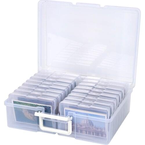 Photo Storage Box Photo Keeper Cases Plastic Photo Storage Organizer Suit 16 Inner Boxes for Jewelry Rectangle Box Case