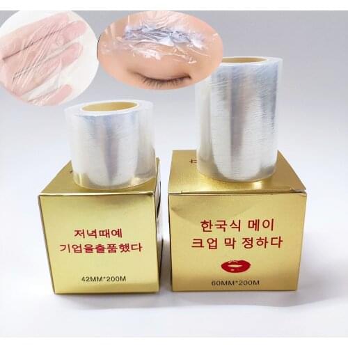 2 Rolls Tattoo Eyebrow Wrap Film Permanent Makeup Lips Plastic Cover Preservative for Body Art Accessories