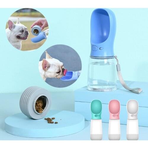 Portable Pet Dog Water Bottle For Dogs Multifunction Dog Food Water Feeder Drinking Bowl Puppy Cat Water Dispenser Pet Supplies