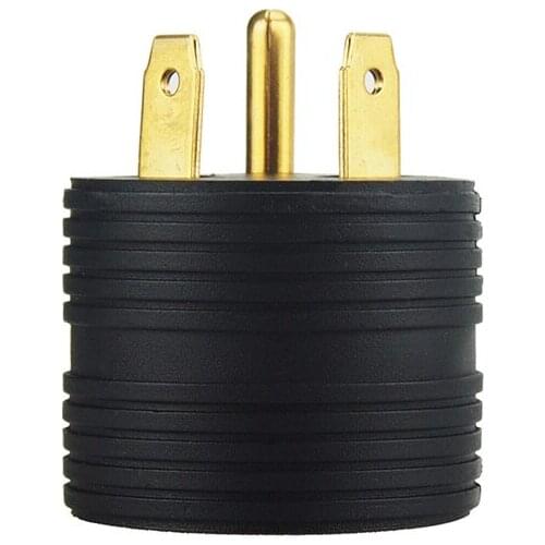 [TT-30P to 5-15R] Nema TT-30P to 5-15R 30Amp to 15Amp RV AC Adapter, TT-30P 30A to 5-15R 15A RV Plug Adapter