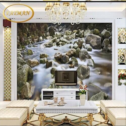 Dropship Fatman Photo Wallpaper Spring Water Nature Scenery Painting Living Room Bedroom Mural Papier Peint Mural 3d