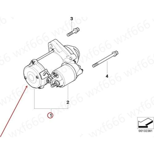 Car start the motor Suitable for E60 E83 E84 N46 520LI X1 18i X3 2.0ib mwN46 2005-2010 starter Car Starter motor