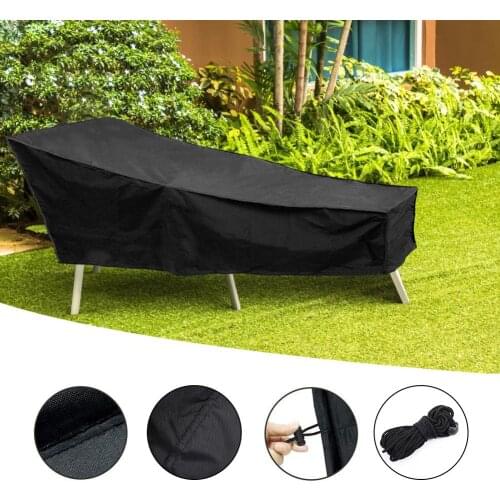 Outdoor Dust Chair Cover Sun Lounger Garden Recliner Deck Chair Protective Cover Waterproof Heavy Duty Furniture Cover 200x68x70